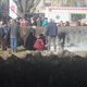 Фото читателя 24.kg. В Бишкеке возле КРСУ мужчина пытался себя сжечь