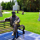 Фото из Интернета. Памятник Чингизу Айтматову