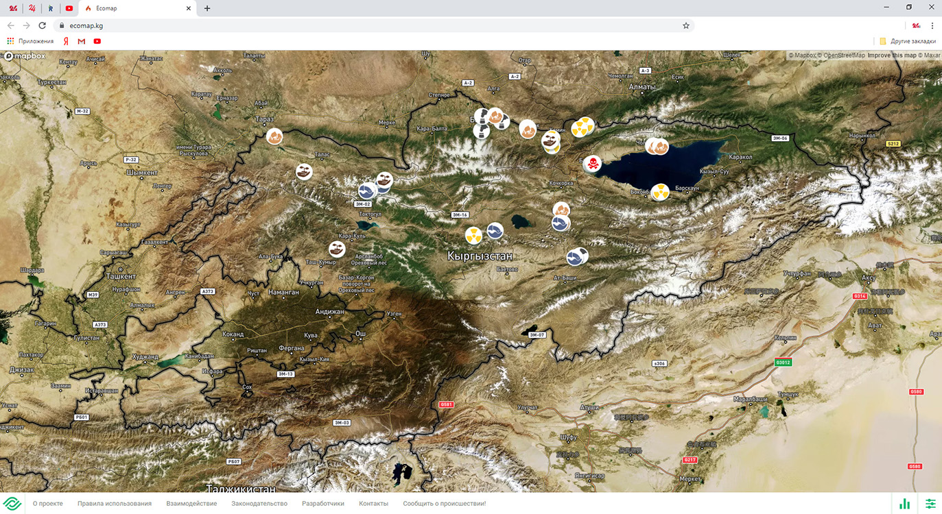 Экологическая карта алматы