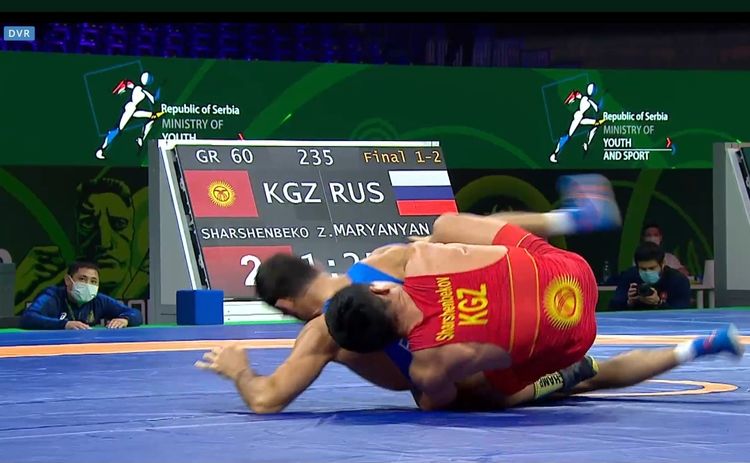 Kyrgyzstani Zholaman Sharshenbekov wins gold at World Wrestling Cup