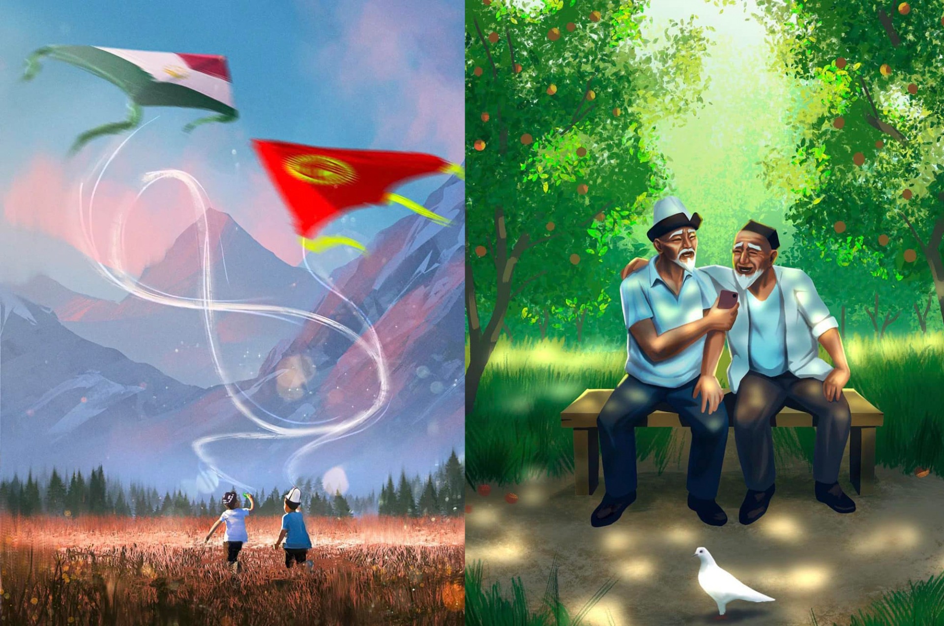 Художники Кыргызстана и Таджикистана создали арт о дружбе народов