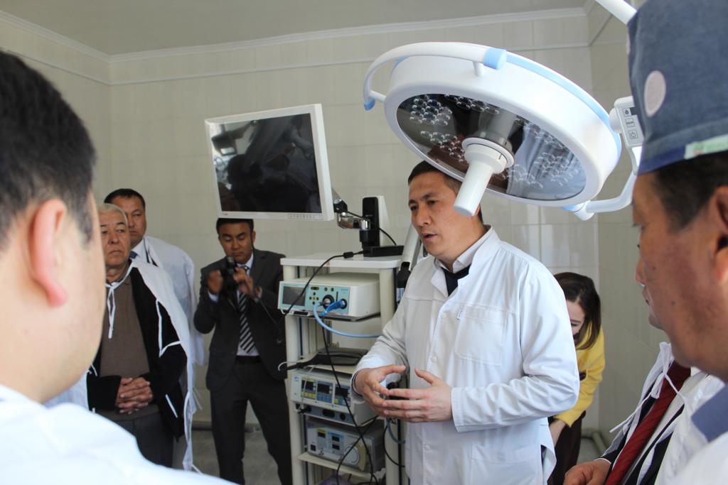 В Кызыл-Кие открыли новый корпус операционного блока больницы