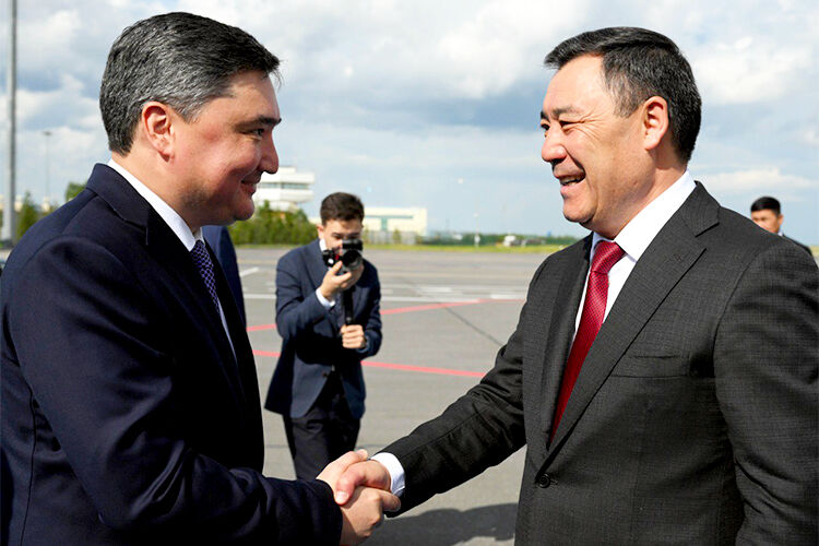 President Of Kyrgyzstan Sadyr Japarov Arrives In Astana To Attend Sco