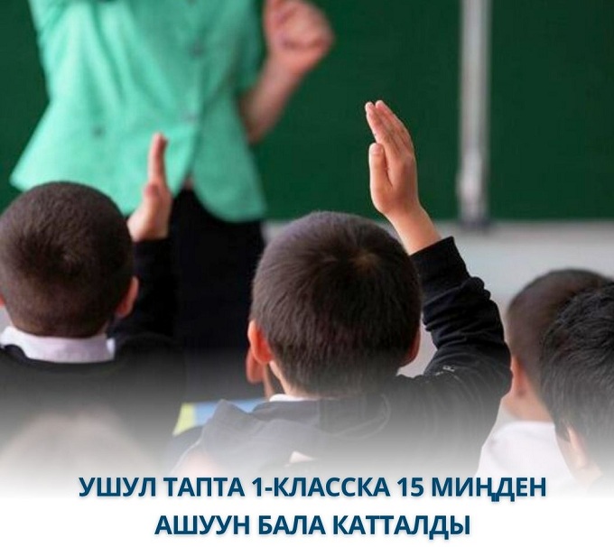 1-класска электрондук каттоо: Учурда 15&nbsp;миңден ашык бала катталды