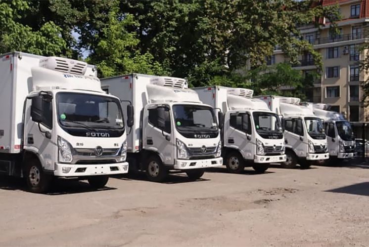 Ten medical waste transport vehicles donated to re