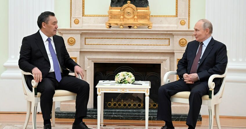 Садыр Жапаров провел переговоры с&nbsp;Владимиром Путиным. О&nbsp;чем говорили
