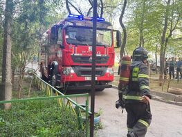 Бишкектин 5-кичи районундагы көп кабаттуу үйдө өрт чыкты
