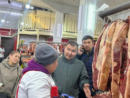 Бишкекте эт&nbsp;жана башка социалдык маанилүү азыктардын баалары көзөмөлдөнүп жатат
