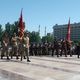 Фото ИА «24.kg». Подразделения Вооруженных сил прибывают на площадь