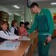 Фото ИА «24.kg». Избирательный участок № 1239 в новостройке «Ак-Босого», Бишкек, 2017 год