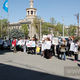 Фото ИА «24.kg». Акция возле мэрии Бишкека против жестокого обращения с животными