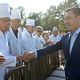 Фото пресс-службы президента. В Бишкеке начали строить новое здание детской больницы