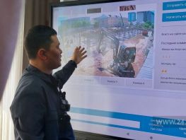 Interactive map of all construction projects presented in Bishkek