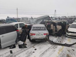 Mass road accident in Kazakhstan: 71 people evacuated, 95 cars damaged