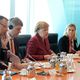 Фото пресс-службы президента КР. Сооронбай Жээнбеков встретился с федеральным канцлером ФРГ Ангелой Меркель