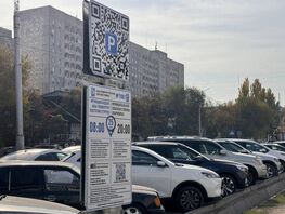 Муниципальная парковка на&nbsp;газоне? Бишкекчане спорят о&nbsp;законности разметки
