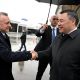 Фото пресс-службы президента. Садыра Жапарова встретил министр здравоохранения Азербайджана Теймур Мусаев