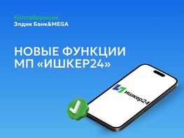 Новые опции в&nbsp;мобильном приложении &laquo;Ишкер&nbsp;24&raquo; для МСБ
