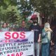Фото 24.kg. В Бишкеке беженцы из Афганистана снова вышли на митинг к зданию ООН