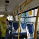 Фото 24.kg. Специалисты санэпиднадзора обрабатывают автобусы дезинфицирующими средствами
