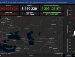 COVID-19&nbsp;в мире. Заразились более 292,4&nbsp;миллиона, умерли более 5,4 миллиона
