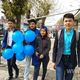 Фото ИА «24.kg». Акция в поддержку детей-аутистов в городе Ош