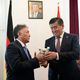 Фото пресс-службы президента КР. Сооронбай Жээнбеков посетил посольство Кыргызской Республики в Федеративной Республике Германия
