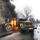 Photo Archive photo. Burning truck at the White House