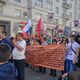Фото ИА «24.kg» . Кыргызстанцы в Москве на акции «Бессмертный полк» 