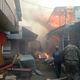 Фото Пресс-служба МЧС. В Узгене горит центральный рынок