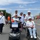 Фото Аскара Турдугулова. На Иссык-Куле начался пеший марш людей с инвалидностью