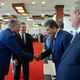 Фото Султана Досалиева. Алмазбек Атамбаев напомнил, что сегодняшний визит президента Узбекистана открывает новую эпоху, новую эру в отношениях братских стран, в отношениях двух независимых государств