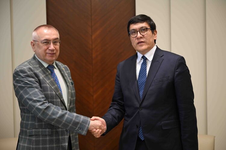 Фото пресс-службы кабмина КР. Эдиль Байсалов встретился с послом Украины