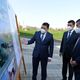 Фото пресс-службы президента. Сооронбай Жээнбеков предложил присвоить имя Адинай Мырзабековой новому парку в Бишкеке