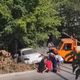 Фото читателя 24.kg. В Бишкеке грузовик протаранил легковое авто