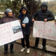 Фото ИА «24.kg» . Жители города Шопокова на митинге против работы металлургического комбината