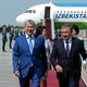 Фото Султана Досалиева. Глава Кыргызстана Алмазбек Атамбаев и президент Узбекистана Шавкат Мирзиеев