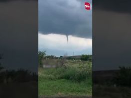 Tornado spotted over Kara-Balta, rare phenomenon captured on video
