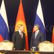 Photo 24.kg news agency. The presidents of Russia and Kyrgyzstan before the press conference