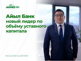 &laquo;Айыл Банк&raquo;&nbsp;&mdash; новый лидер по&nbsp;объему уставного капитала

