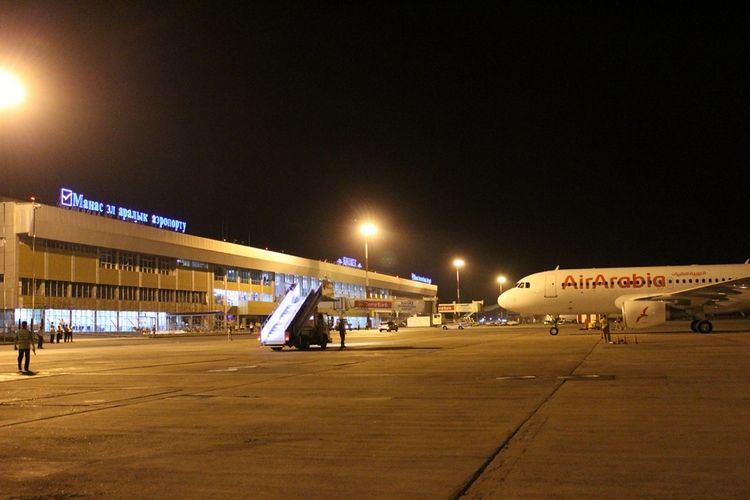 В аэропорту «Манас» торжественно встретили новый рейс Шарджа — Бишкек —  Шарджа - | 24.KG