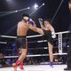 Фото MX Muay Xtreme. Эпизод боя с участием Жаныбека Бейшебека уулу (справа) на турнире по тайскому боксу в Таиланде