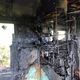 Фото предоставлено собеседницей редакции. Сгоревший вагончик, в котором жила семья