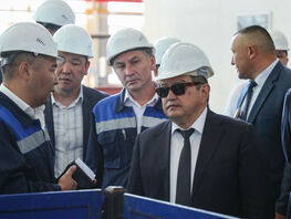 Акылбек Жапаров Бишкек шаарынын Жылуулук электр борборуна барды
