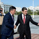 Фото аппарата президента Кыргызстана. Сооронбай Жээнбеков и Гурбангулы Бердымухамедов