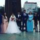 Фото из Instagram. Рустам Жапаров (второй справа) на фото со свадьбы Аргена Кадырбекова (в центре, рядом с невестой)