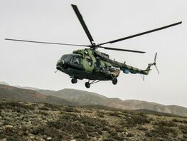 В&nbsp;Бишкеке упал военный вертолет 