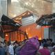 Фото Пресс-служба МЧС. В Узгене горит центральный рынок