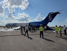 На&nbsp;борту самолета TezJet находился 181&nbsp;пассажир, в&nbsp;том числе 18&nbsp;детей

