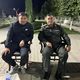 Фото из соцсетей. Тай-Мурас Ташиев со своим отцом, главой ГКНБ Камчыбеком Ташиевым в Баткене